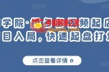 久歌商学院：拼多多视频起店，实现蓝海项目入局，快速起盘打爆店铺