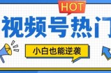 视频号分成计划热门赛道，把握流量，小白也能逆袭