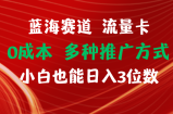 （11768期）瀚海跑道 上网卡 0成本费 新手也可以日入三位数