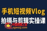 手机短视频Vlog拍摄与剪辑实操课，小白变大师