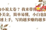国内小说太卷 ?带你轻松赚取老外美金，简单易懂，小白也能快速上手，写的越多赚的越多【揭秘】