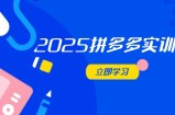 2025拼多多实训营：深度剖析运营关键，助力电商人快速提升