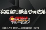 梅花实验室社群连怼玩法第八期，视频号连怼玩法 苹果卡特效技术【揭秘】