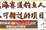蓝海赛道钓鱼人不可错过的项目，只靠钓鱼抓虾轻轻松松变现过万，涨粉快制作简单【揭秘】