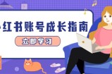 小红书账号成长指南，爆款选题+精准定位+数据分析，系统提升账号变现能力