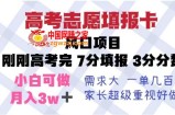 高考志愿填报卡，风口项目，暴利且易操作，单月捞金5w+【揭秘】