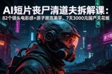 AI短片《丧尸清道夫》拆解课：82个镜头电影感+原子朋克美学，7天3000元国产天花板