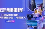 AI定制课程，打造出个性化定制（适用于零基础新手、电商达人）36堂课