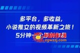 多平台，多收益，小说推文的视频革新之旅！5分钟一个原创作品【揭秘】