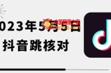 2023年5月5日最新抖音跳核对教程，需要的自测，可自用可变现【揭秘】