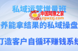 私域运营增量班，培养能拿结果的私域操盘手，打造客户自循环赚钱系统