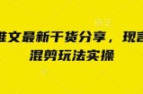 小说推文最新干货分享，现言剧情混剪玩法实操