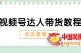 视频号达人带货教程：达人剧情打法(长期)+达人带货广告(短期)