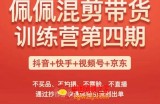 佩佩短视频带货训练营（第四期），不买品、不拍摄、不露脸、不直播，通过抄作业快速体验引流到出单