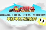 淘特项目第1期，简单无脑，门槛低，上手快，单店单日100利润 可批量操作