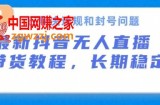 抖音无人直播带货，长期稳定，已解决违规和封号问题，开播24小时必出单【揭秘】
