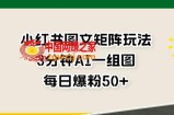 小红书图文矩阵玩法，3分钟AI一组图，每日爆粉50+【揭秘】