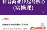 抖音商业IP起号核心实操课，带你玩转算法/流量/内容/架构/变现