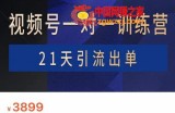 2022年最新视频号训练营：带货、涨粉、直播、游戏四大变现新方向，21天引流出单