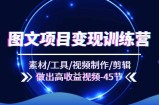 （11767期）图文并茂新项目转现夏令营：素材内容/专用工具/视频后期制作/视频剪辑/作出高回报短视频（45节）