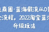 方韬电商圈·蓝海截流从0到起店实操全流程，2022淘宝蓝海截流升级玩法