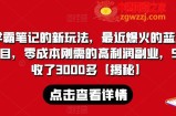 学霸笔记的新玩法，最近爆火的蓝海项目，零成本刚需的高利润副业，5天收了3000多【揭秘】
