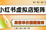 小红书虚拟店矩阵，AI铺货/笔记狂怼/选品搬运/自动发货，高客单价躺赚指南