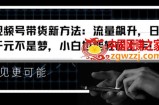 视频号带货新方法：流量飙升，日入千元不是梦，小白也能轻松上手【揭秘】