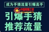 引爆手淘首页流量课，帮助你详细拆解引爆首页流量的步骤，要推荐流量，学这个就够了