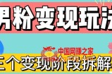 0-1快速了解男粉变现三种模式【4.0高阶玩法】直播挂课，蓝海玩法