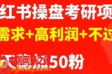 （商梦网校）最新小红书操盘考研项目：大需求+高利润+不过时