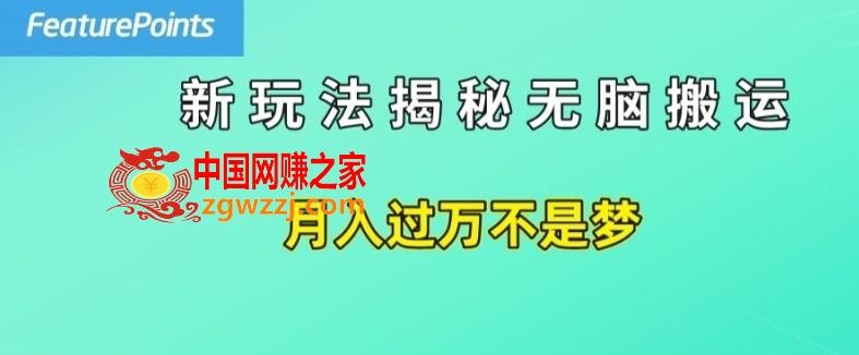 简单操作，每天50美元收入，搬运就是赚钱的秘诀【揭秘】
